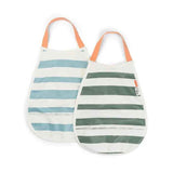 Done by Deer® Pull-over 2x bavoir Stripes Blue/Green