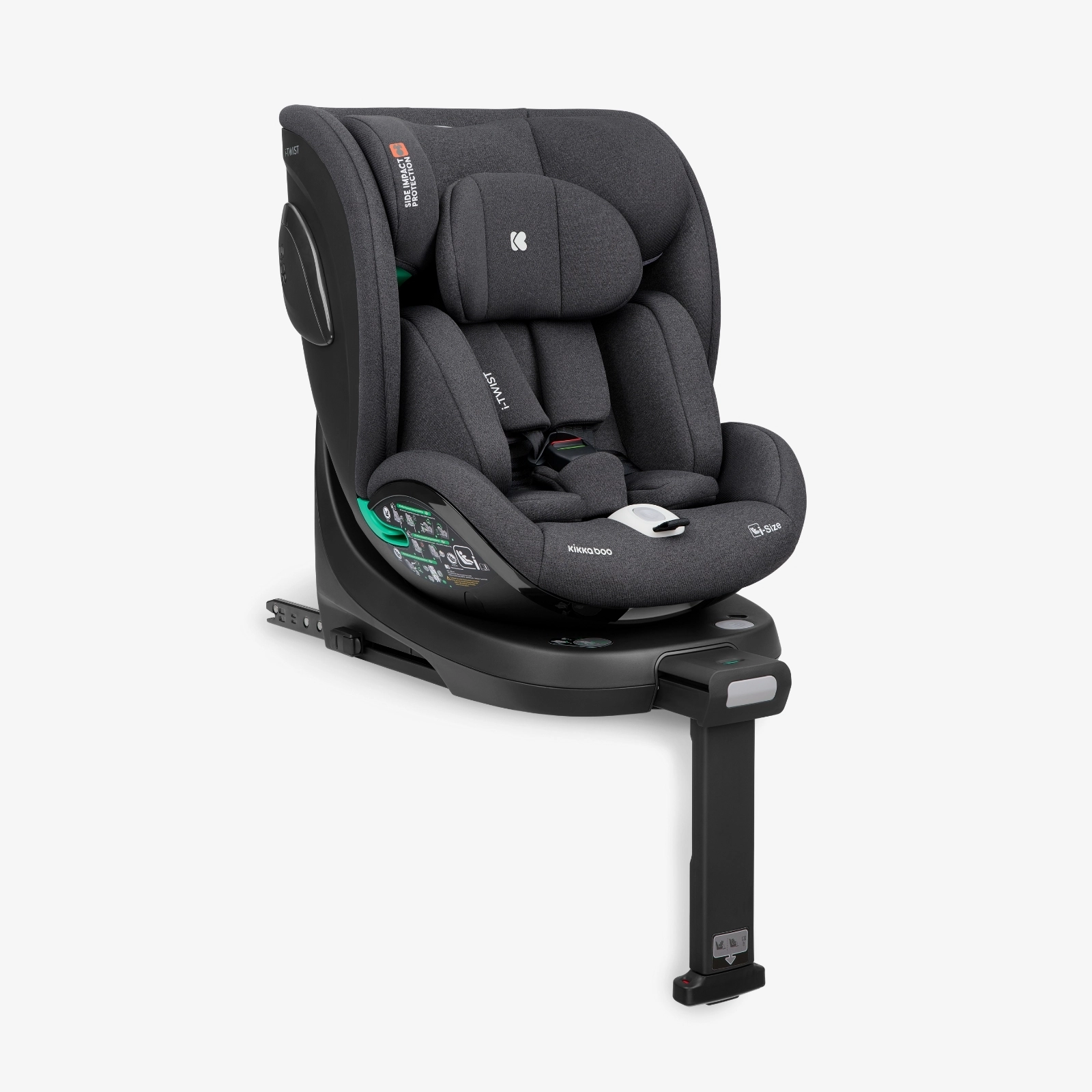 KikkaBoo® Otroški avtosedež 360° i-Twist i-SIZE (40-150 cm) Dark Grey KikkaBoo