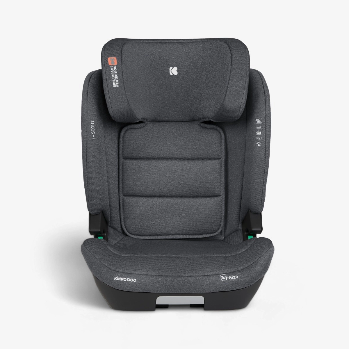 KikkaBoo® Otroški avtosedež i-Scout i-SIZE (100-150 cm) Dark Grey KikkaBoo