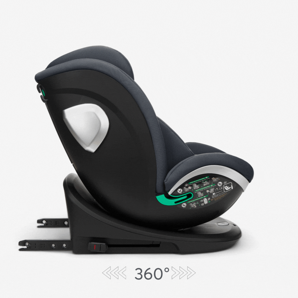 KikkaBoo® Otroški avtosedež 360° i-Drive i-SIZE (40-150 cm) Black KikkaBoo