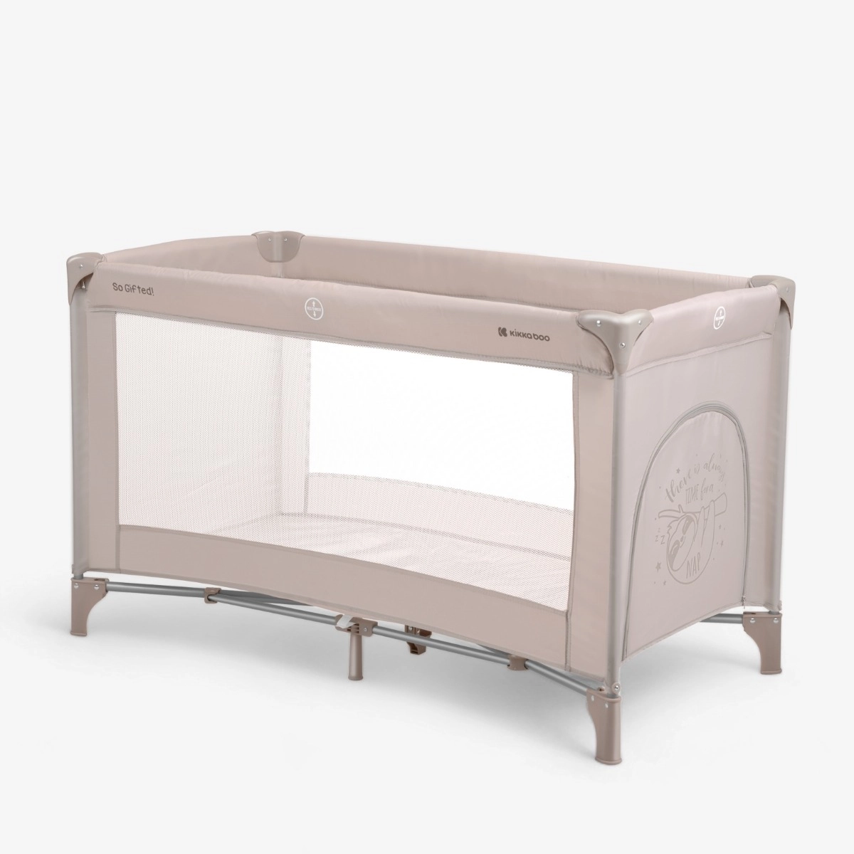 KikkaBoo® Prenosna posteljica 1 level 125x65 So Gifted Beige KikkaBoo