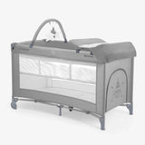 KikkaBoo® Baby cot 2 levels 125x65 So Gifted PLUS Grey