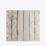 KikkaBoo® Panni per il lavaggio 6 pezzi 30x30 cm Secret Garden Beige