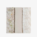 KikkaBoo® Povijalne pleničke iz muslina 3 kosi 100x100 cm Secret Garden Beige