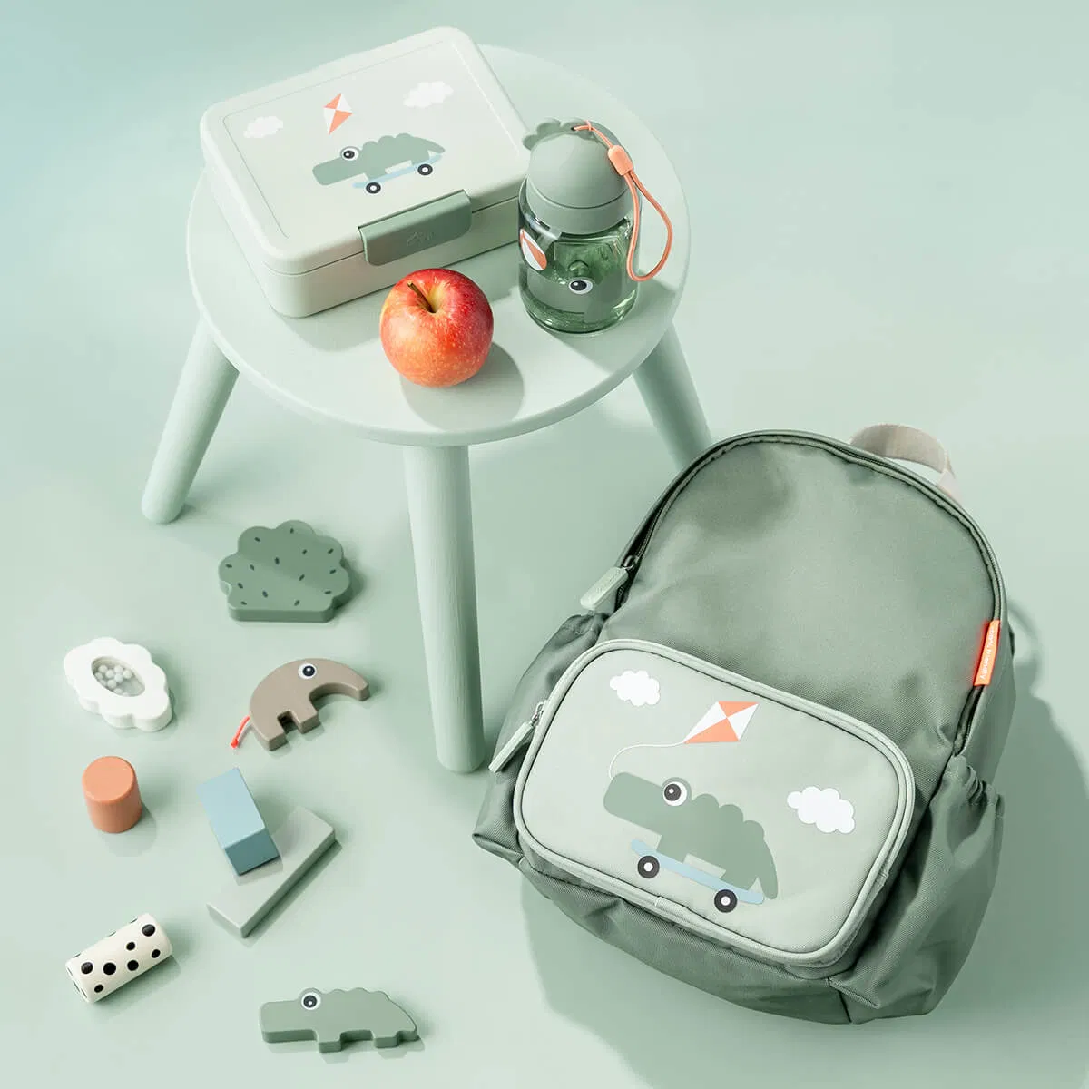 Done by Deer® Otroški nahrbtnik Playground Green 7,5l Done by Deer