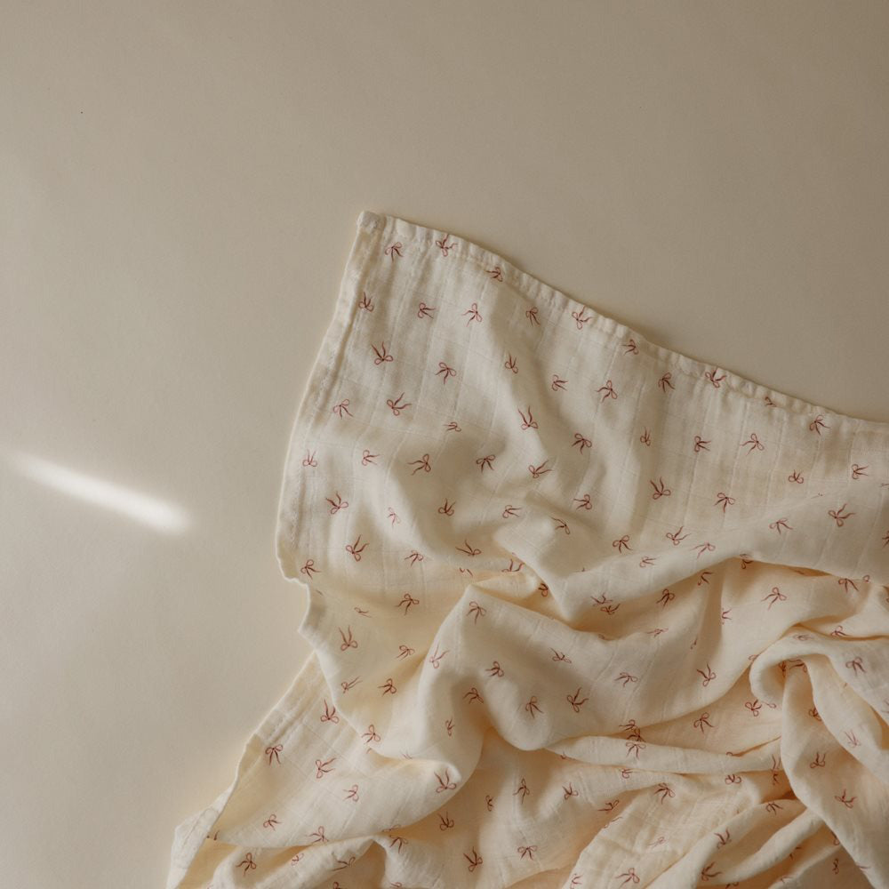 Mushie® Tetra plenička Bows 120x120 Mushie