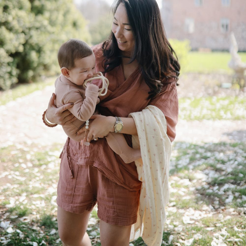 Mushie® Tetra plenička Bows 120x120 Mushie