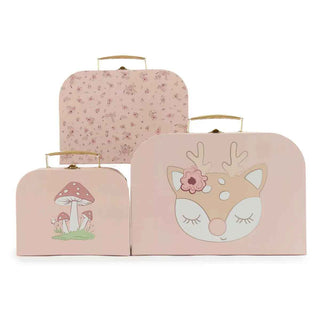 Bieco® Kovček Ella dreamy flowers 3 kos