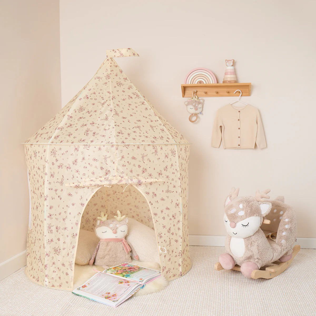 Bieco® Igralni šotor Vintage Flowers Bieco