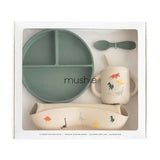 Mushie® Ensemble repas en silicone Dinosaurs