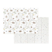 Evibell® Tappeto da gioco a due lati 150x190 Terrazzo/Wanderlust