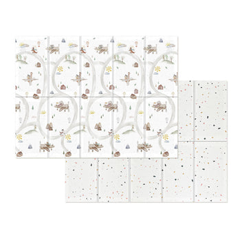 Evibell® Zložljiva igralna podloga 150x190 Terrazzo/Wanderlust