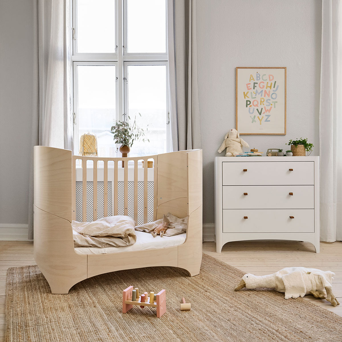 Leander® Otroška posteljica Classic™ Baby 0-3 leta Whitewash Leander
