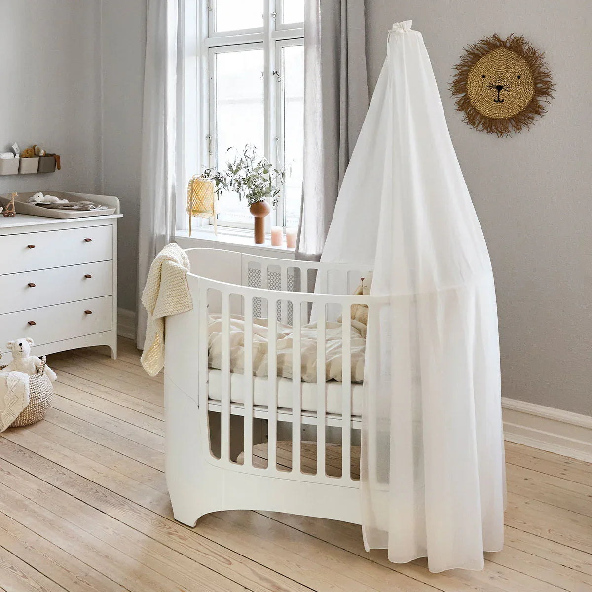Leander® Baldahin za posteljico Classic™ White Leander