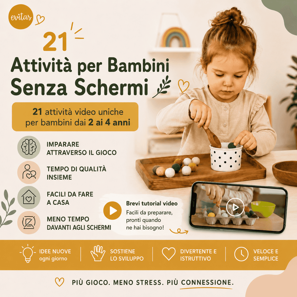 21 attività d'ispirazione Montessori per giocare senza schermi Evitas