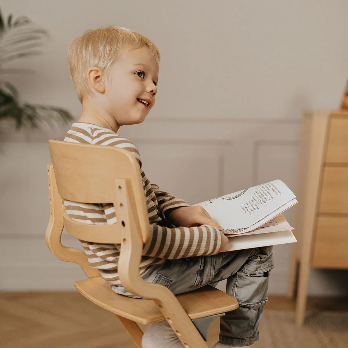 Leander® Otroški stol za hranjenje 2v1 Louie™ Beech (Bukev) Natural Leander