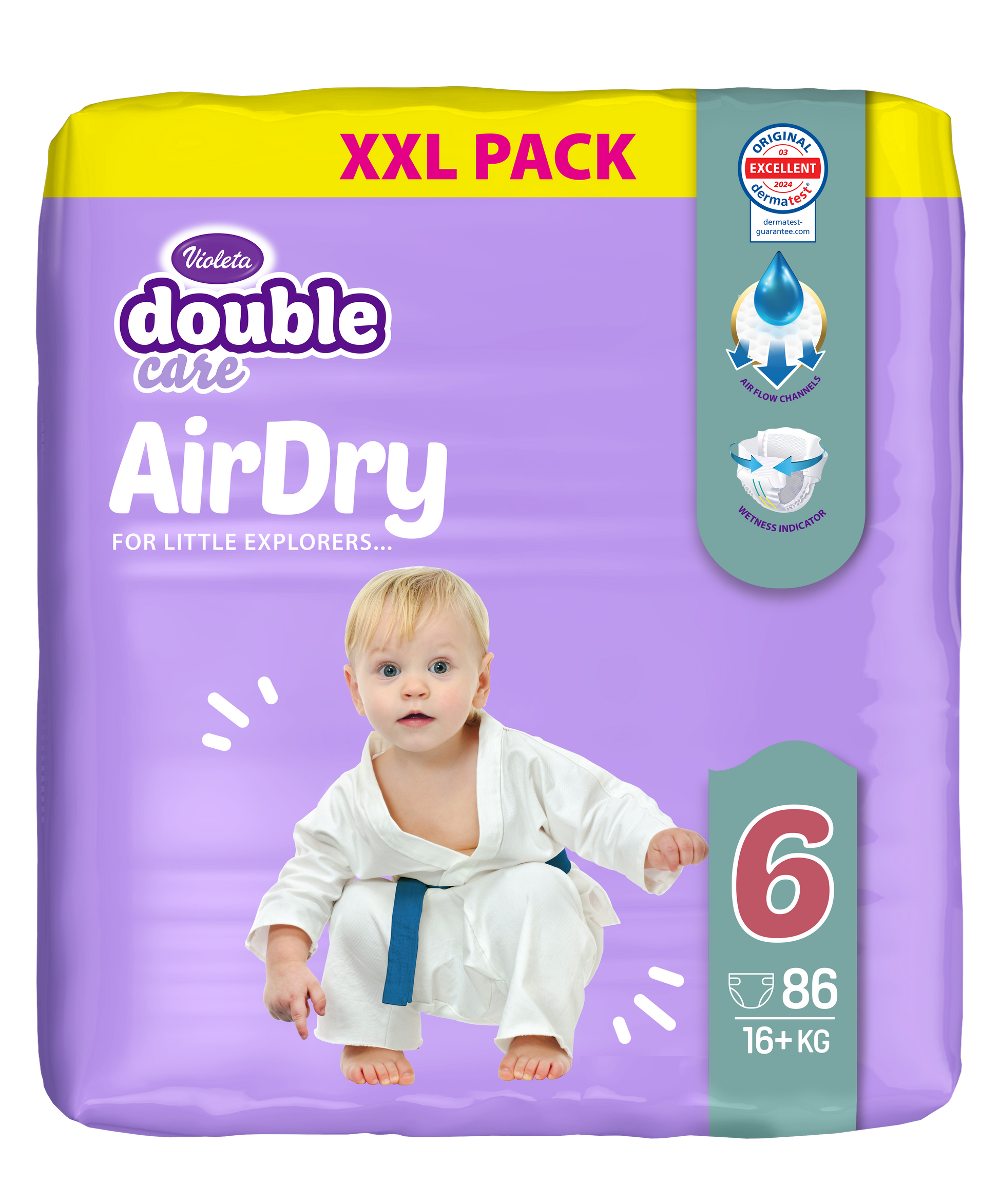 Violeta® Plenice Air Dry XXL 6 Junior+ (16 kg+) 86/1 Violeta
