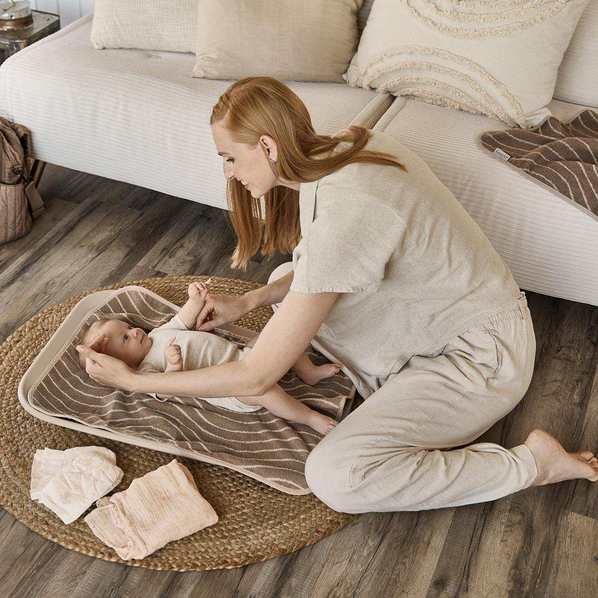 Leander® Bombažna brisača Woodland Cappuccino 65x50 Leander