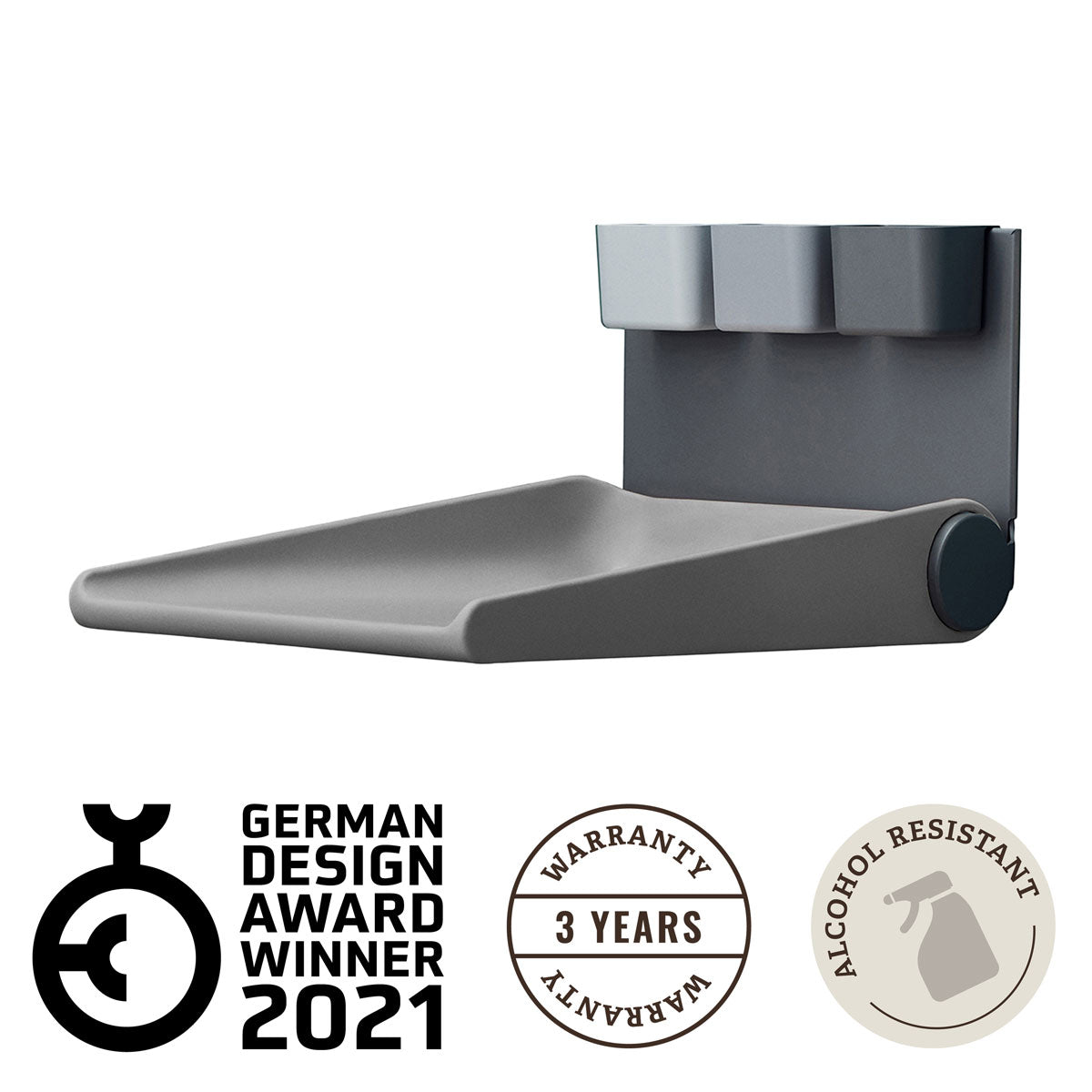 Leander® Stenska previjalna postaja Wally ™ Dusty Grey Leander