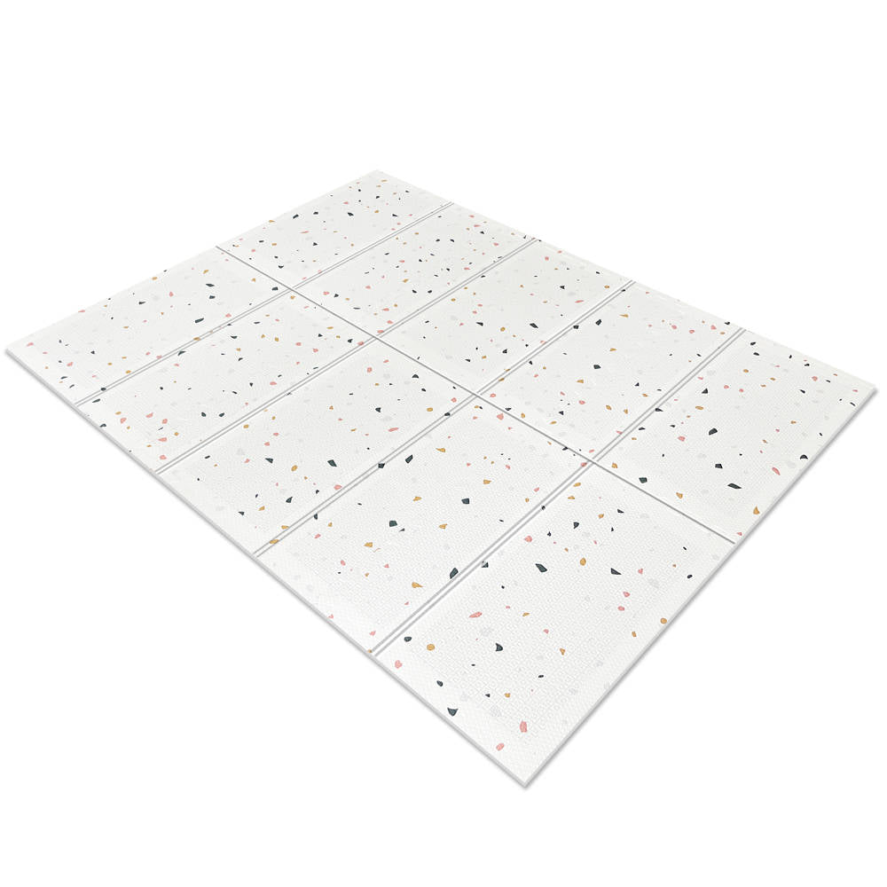 Evibell® Tappeto da gioco a due lati 150x190 Terrazzo/Wanderlust