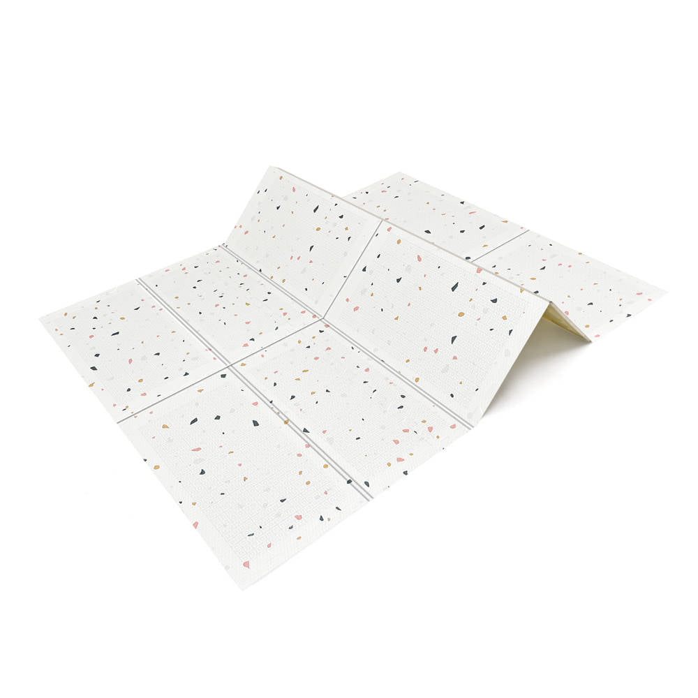 Evibell® Tappeto da gioco a due lati 150x190 Terrazzo/Wanderlust