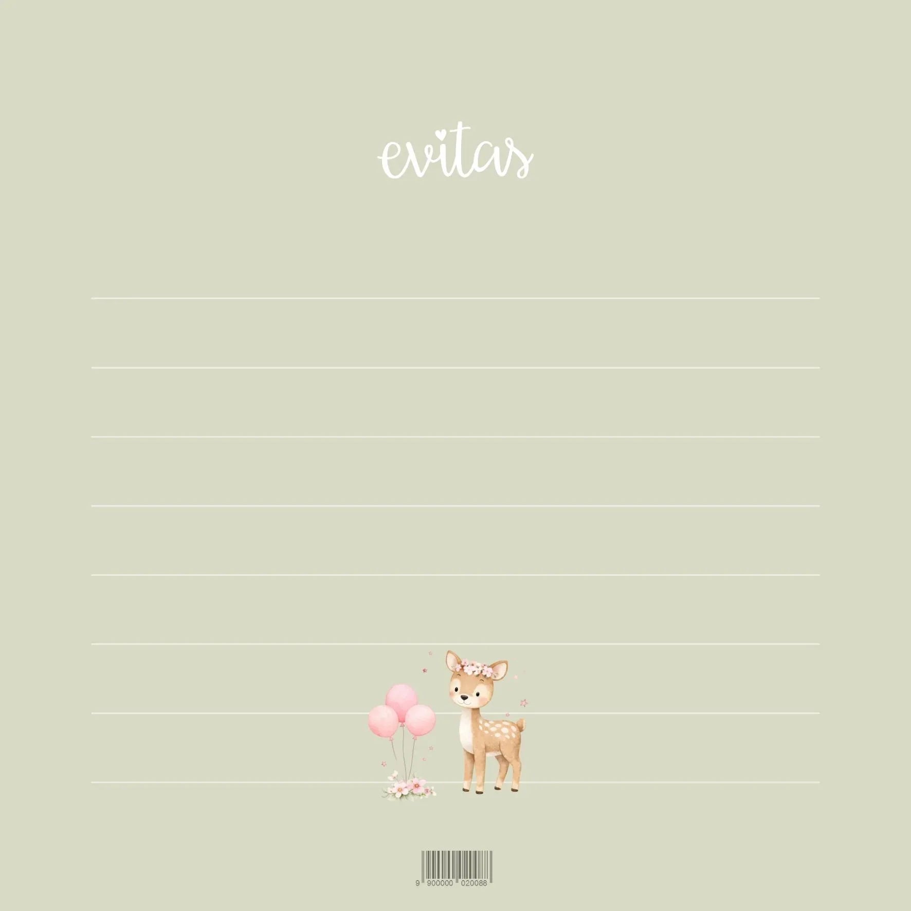 Evitas™ Voščilnica s kuverto za rojstni dan SLO Evitas