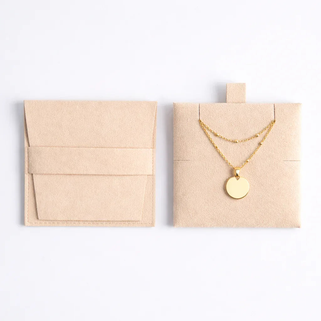 Atelya™ Personalizirana verižica z obeskom Circle Gold Atelya
