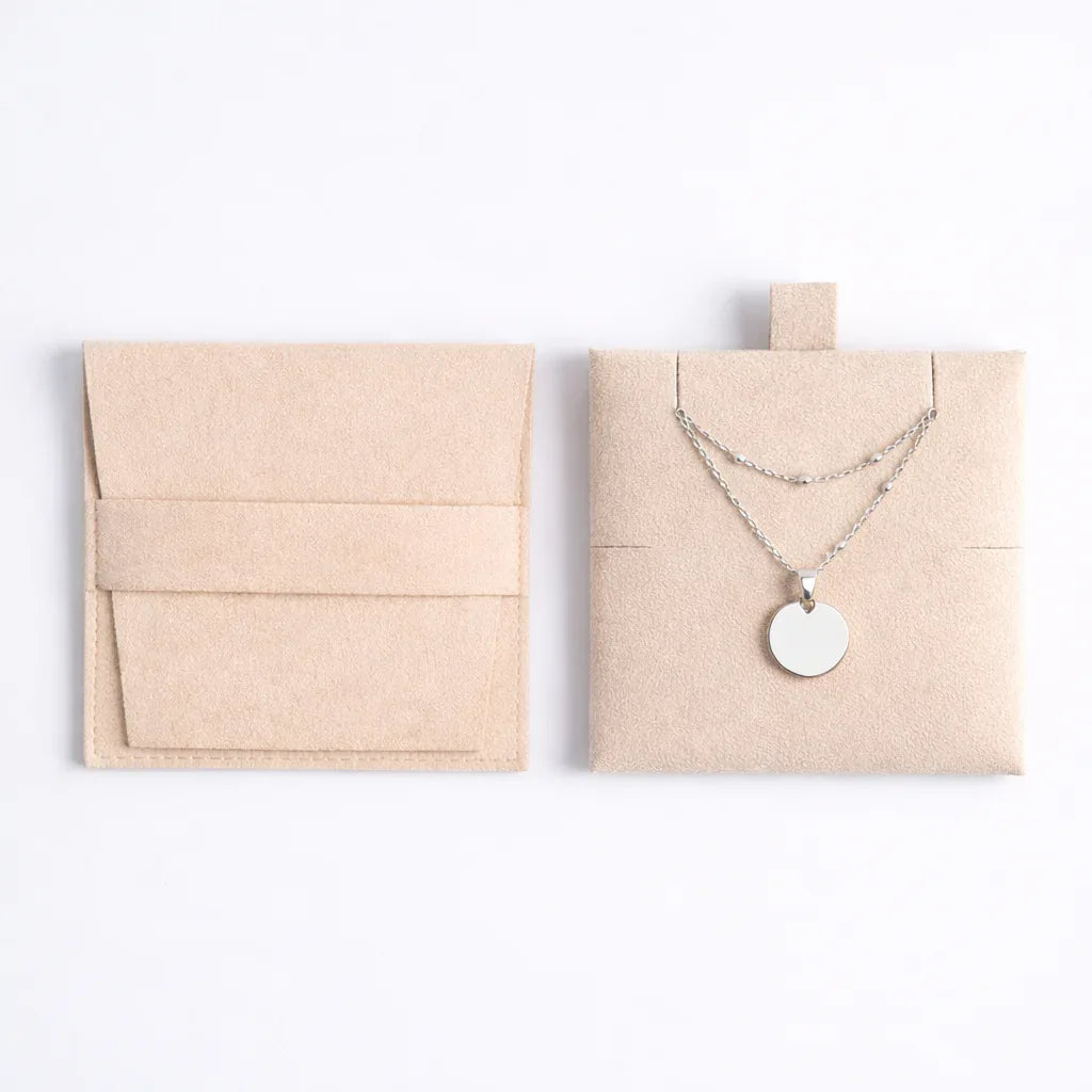 Atelya™ Personalizirana verižica z obeskom Circle Silver Atelya