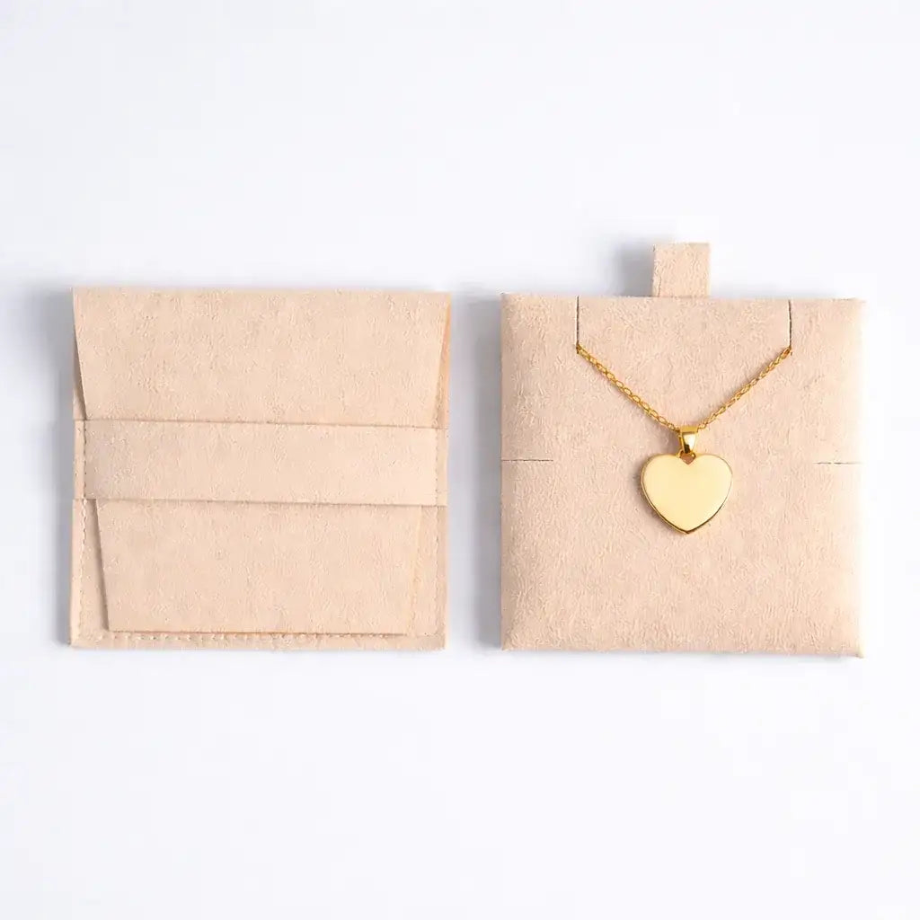 Atelya™ Personalizirana verižica z obeskom Heart Gold Atelya