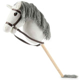 Bieco® Cavallo peluche con bastone White