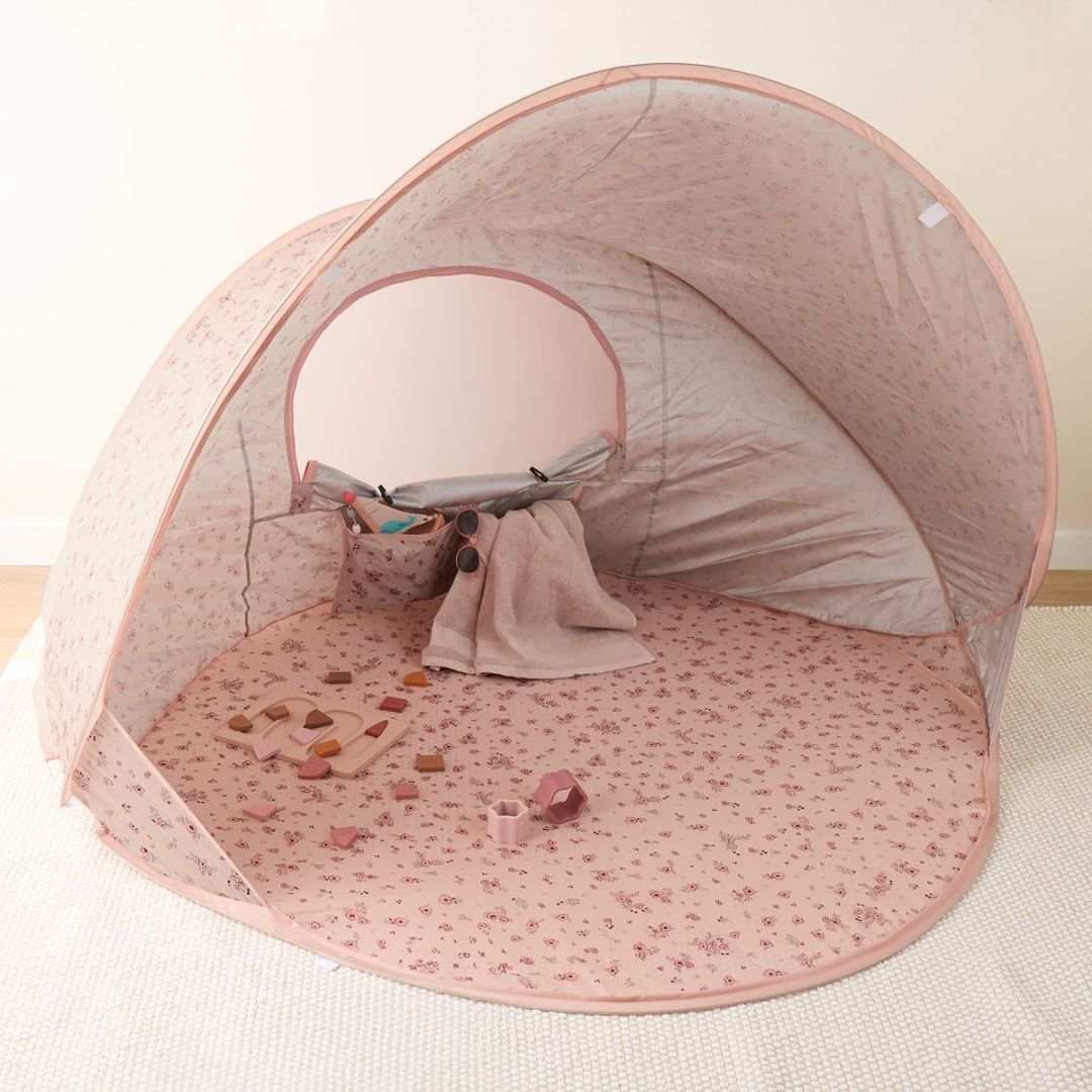 Bieco® Šotor za na plažo z UV 40+ zaščito Dreamy Flowers Bieco