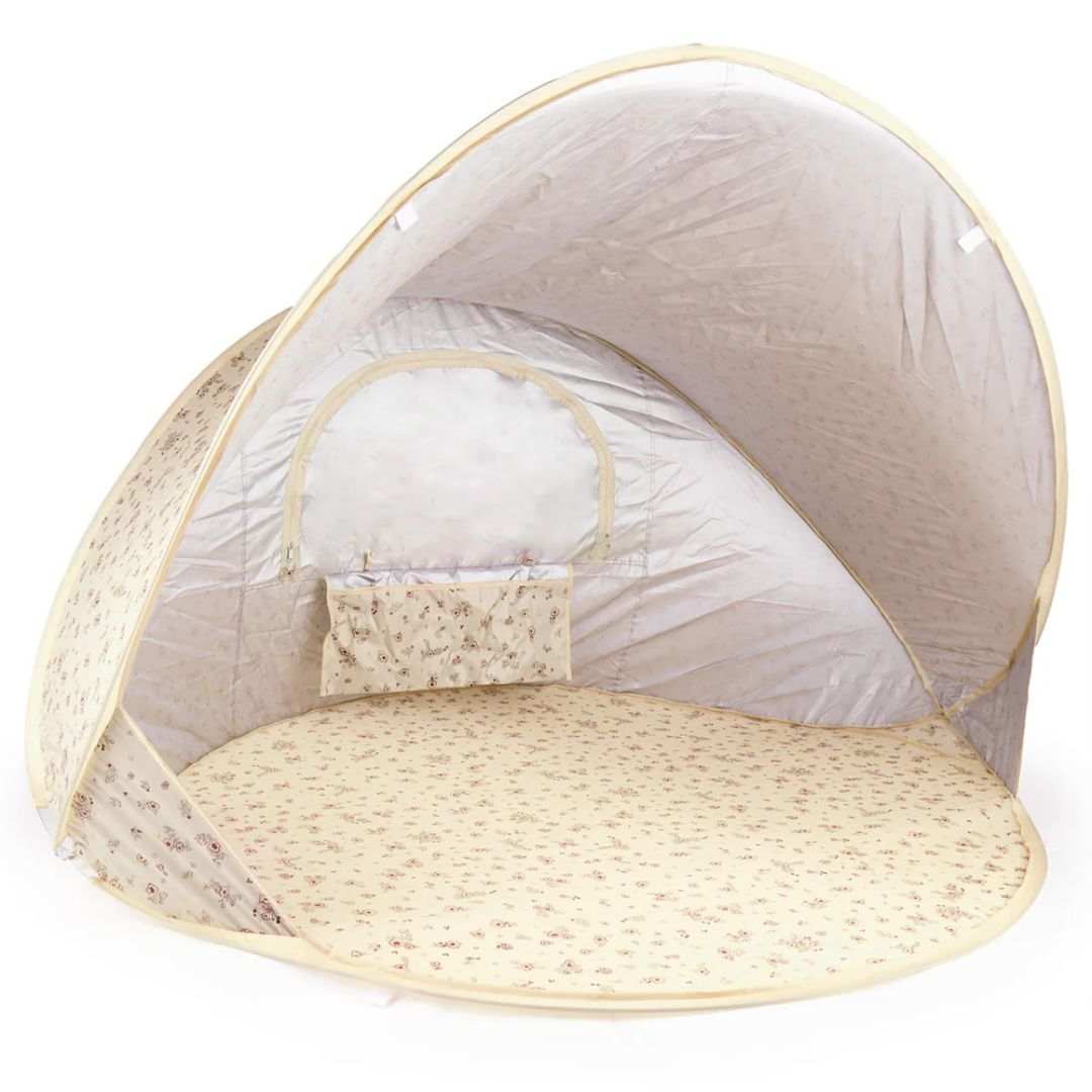 Bieco® Šotor za na plažo z UV 40+ zaščito Vintage Flowers Bieco