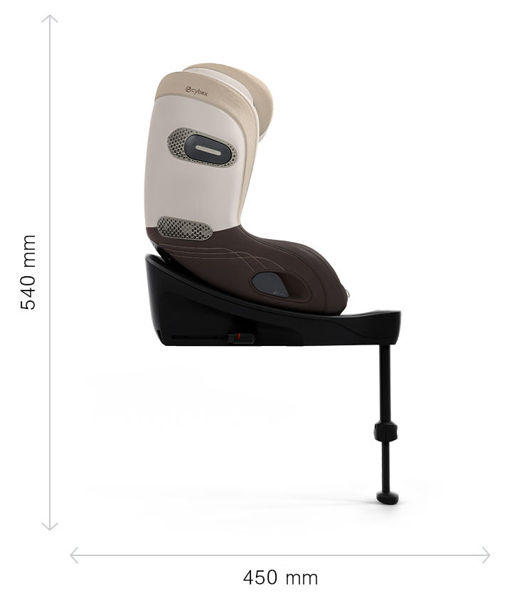 Cybex Sirona Si dimenzije - stranski pogled