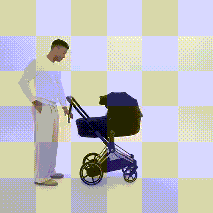 Cybex Platinum® Otroški voziček s zložljivo košaro 2v1 e-Priam™ Comfort Coconut Brown | Matt Black Cybex Platinum