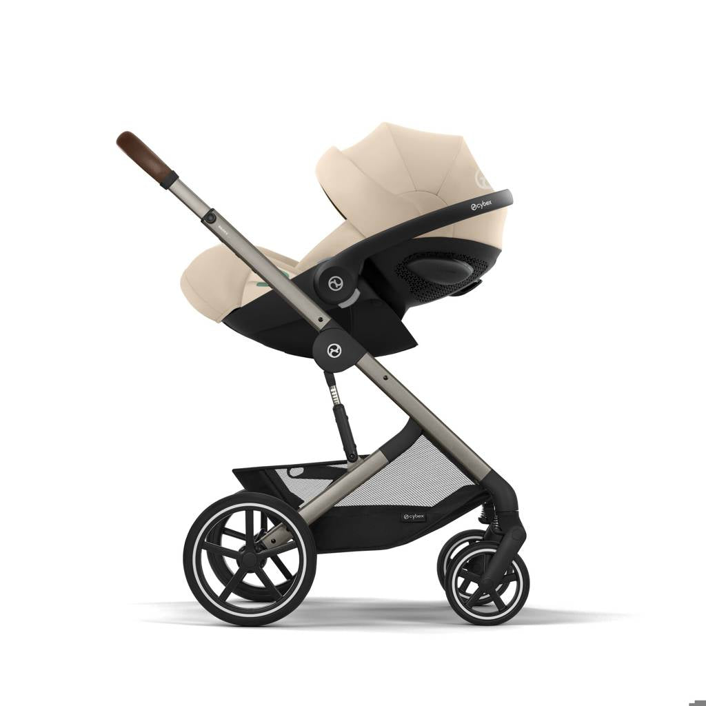 Cybex® Otroški voziček s košaro 2v1 Balios S Lux Almond Beige (Taupe Frame)