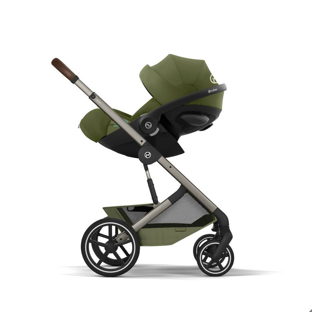 Cybex® Otroški voziček z zložljivo košaro 2v1 Balios S Lux Moss Green (Taupe Frame)
