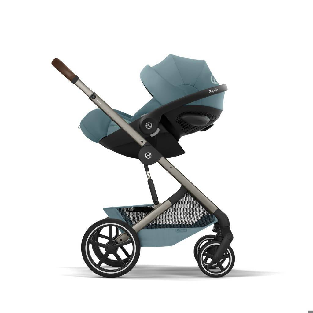 Cybex® Otroški voziček z zložljivo košaro 2v1 Balios S Lux Stormy Blue (Taupe Frame)