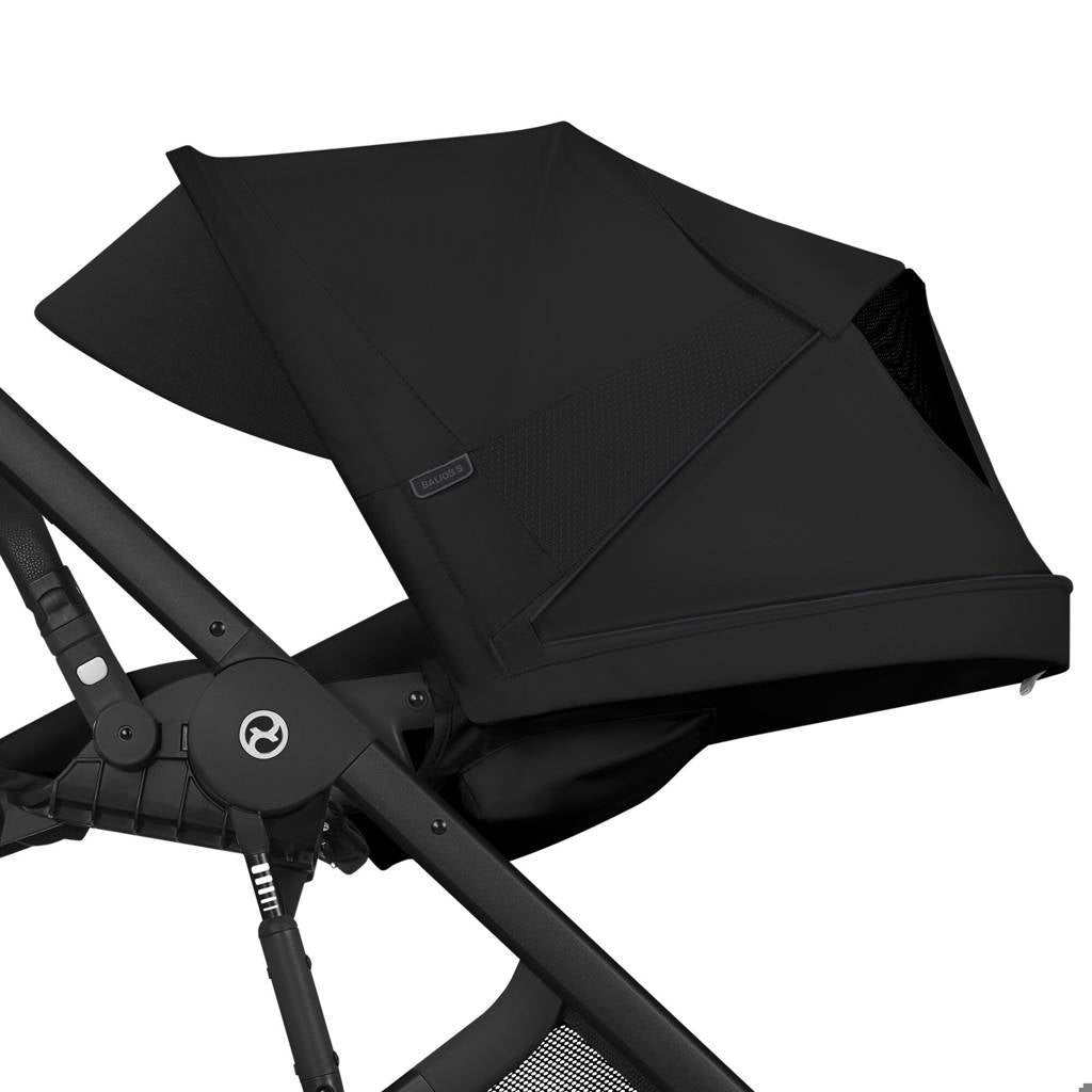 Cybex® Balios™ S Lux Stroller Moon Black (Black Frame)