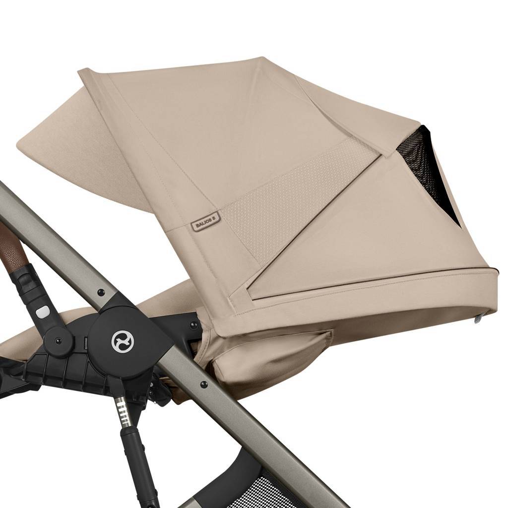 Cybex® Balios™ S Lux Stroller Almond Beige (Taupe Frame)