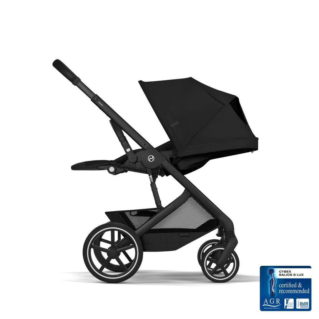 Cybex® Balios™ S Lux Stroller Moon Black (Black Frame)