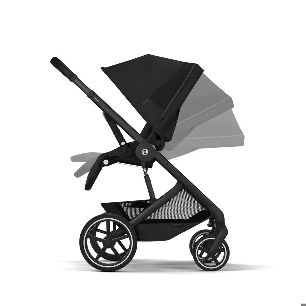 Cybex® Otroški voziček s košaro 2v1 Balios S Lux Moon Black (Black Frame)