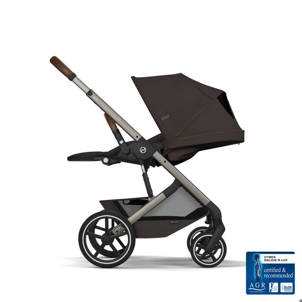 Cybex® Balios™ S Lux Stroller Chocolate Brown (Taupe Frame)