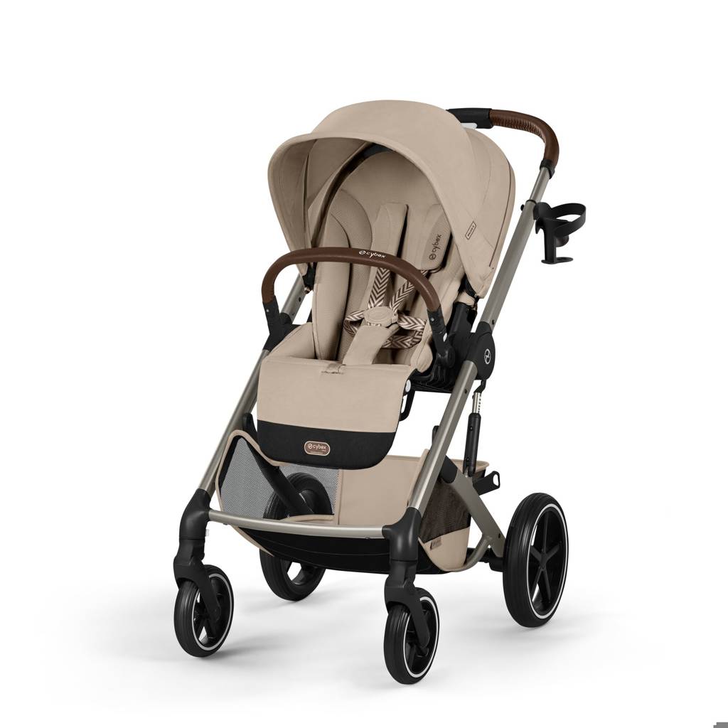 Cybex® Otroški voziček s košaro 2v1 Balios S Lux Almond Beige (Taupe Frame)