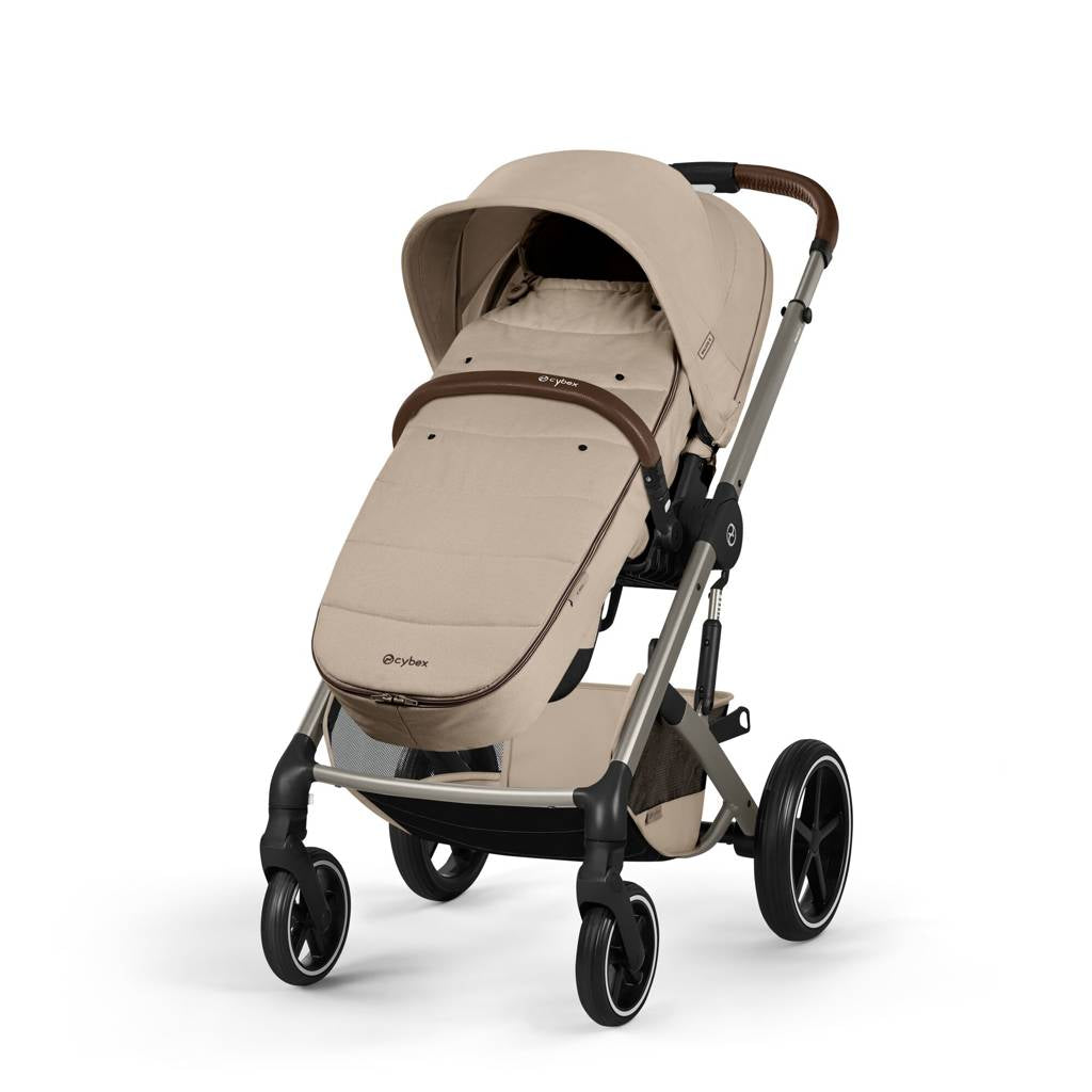 Cybex® Otroški voziček s košaro 2v1 Balios S Lux Almond Beige (Taupe Frame)