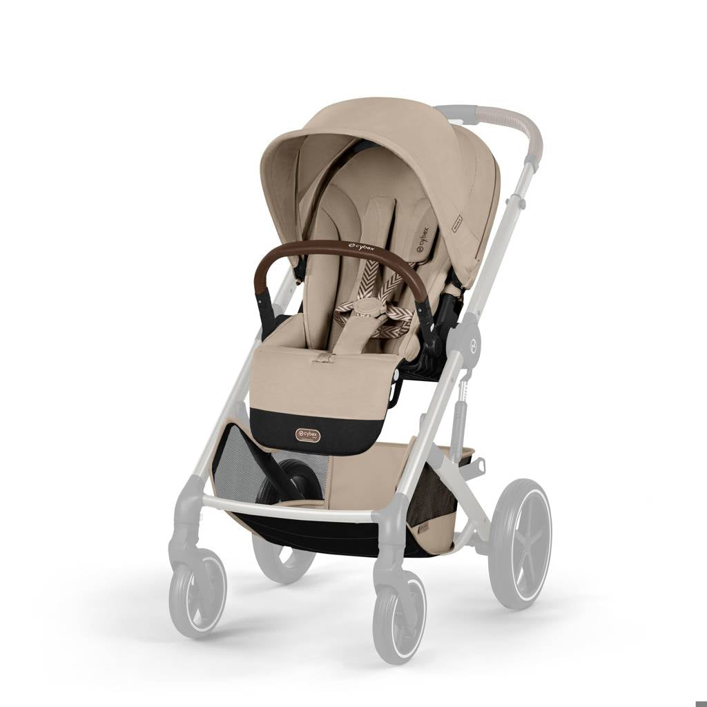 Cybex® Otroški voziček s košaro 2v1 Balios S Lux Almond Beige (Taupe Frame)