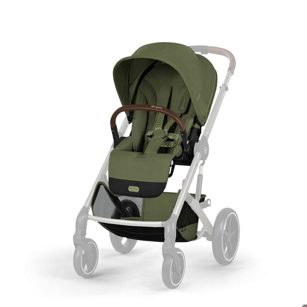 Cybex® Otroški voziček z zložljivo košaro 2v1 Balios S Lux Moss Green (Taupe Frame)