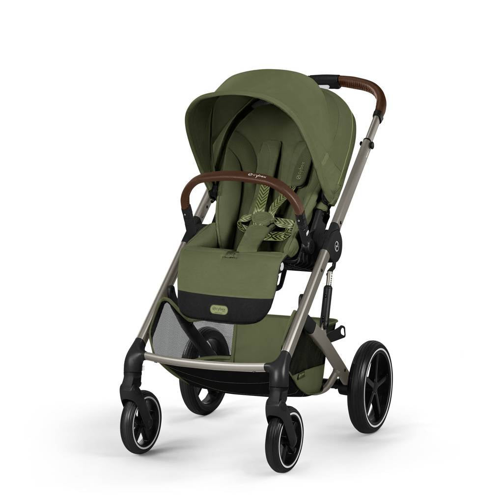 Cybex® Otroški voziček z zložljivo košaro 2v1 Balios S Lux Moss Green (Taupe Frame)