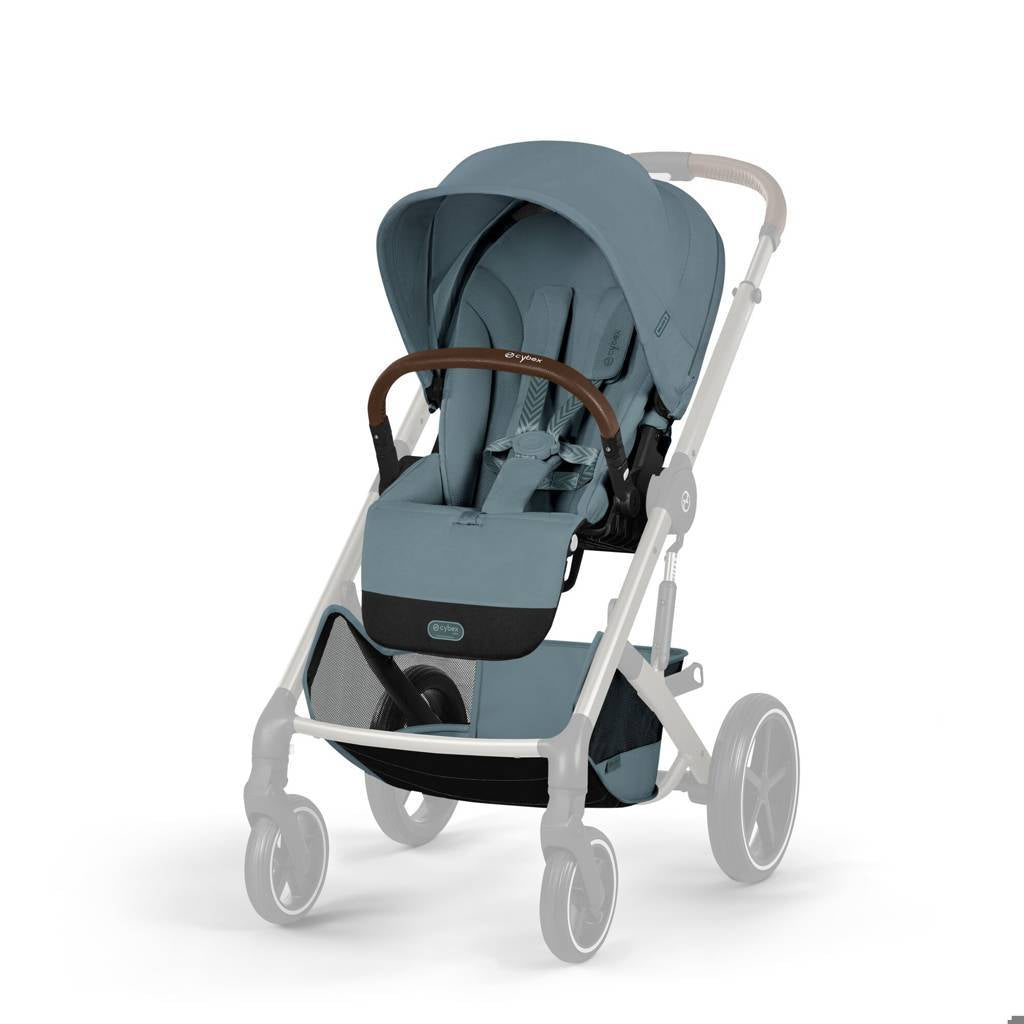 Cybex® Otroški voziček z zložljivo košaro 2v1 Balios S Lux Stormy Blue (Taupe Frame)