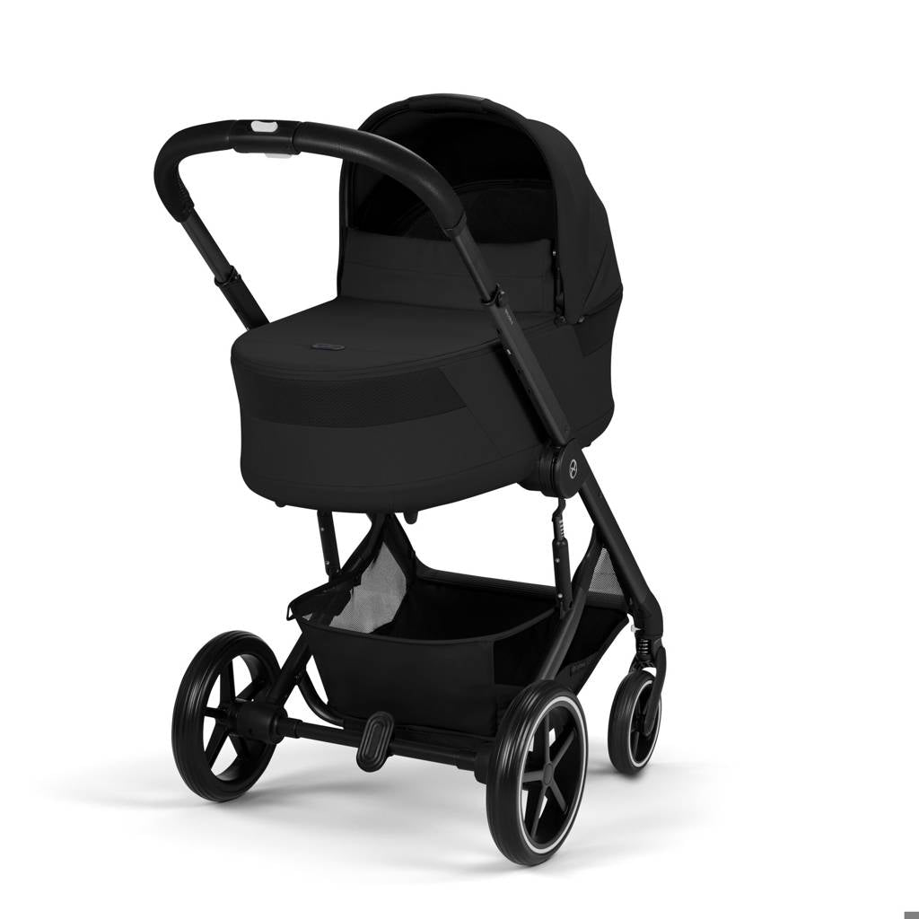 Cybex® Otroški voziček s košaro 2v1 Balios S Lux Moon Black (Black Frame)