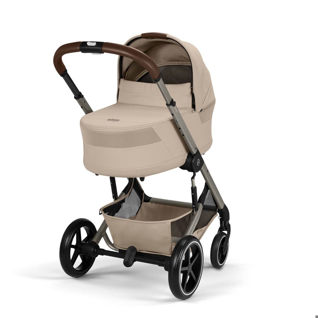 Cybex® Otroški voziček s košaro 2v1 Balios S Lux Almond Beige (Taupe Frame)
